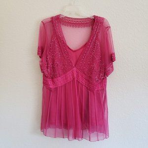 Lane Bryant Pink Top 14/16